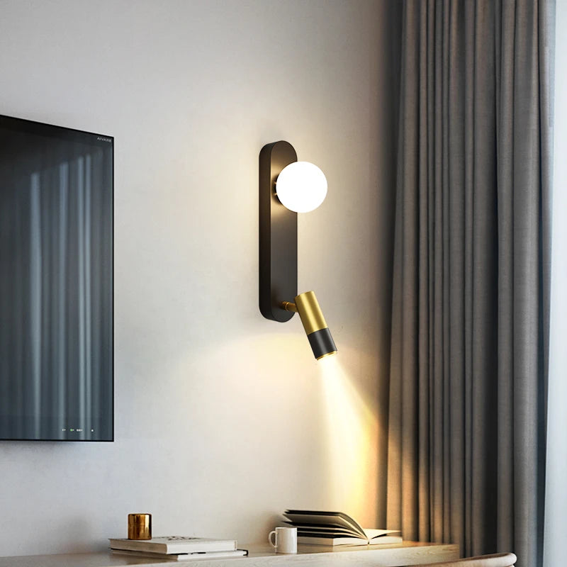 applique murale led moderne pour éclairage intérieur bois