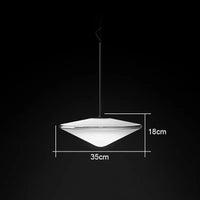 Suspension design en verre soucoupe volante forme