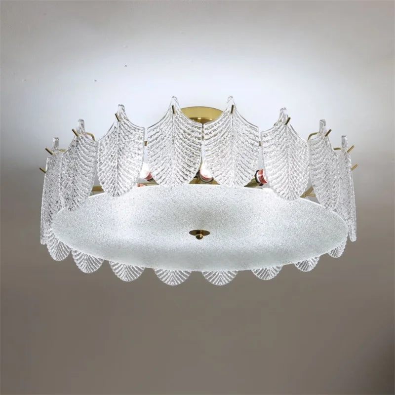 plafonnier en verre design moderne pour intérieur élégant - vue 4 sur 9