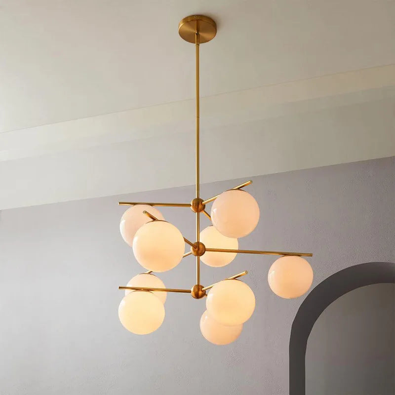 lustre moderne led nordique pour cuisine et restaurant - vue 4 sur 8