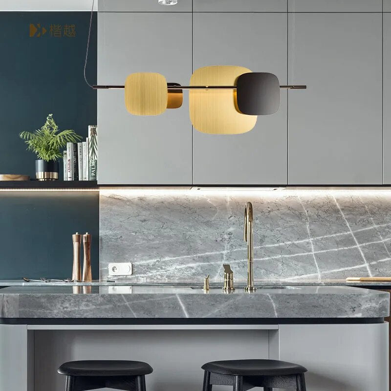 Lustre minimaliste post-moderne pour salle à manger - vue 5 sur 6