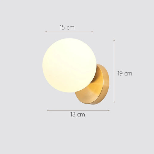 Wandleuchte Mond aus Glas für die Innendekoration - vue 13 sur 14