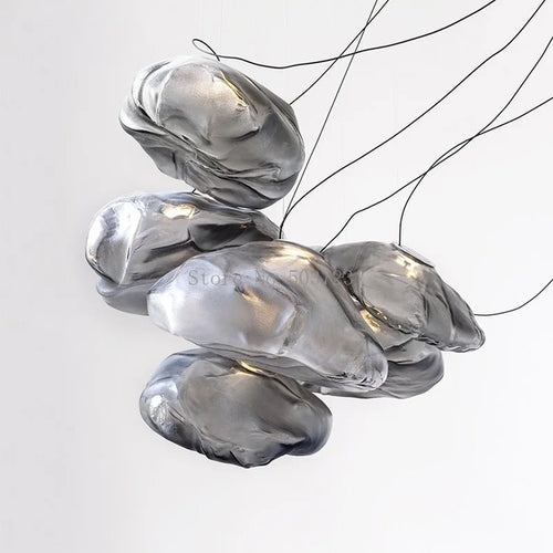 lustre en verre de luxe led post-moderne nordique créatif