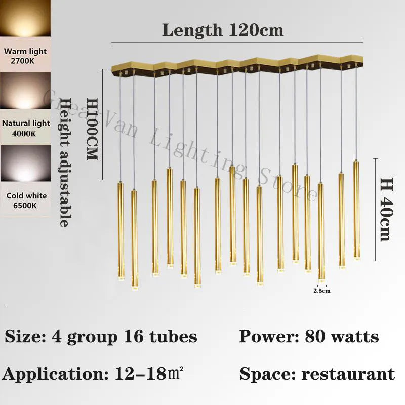 lustre led post-moderne décoration de luxe lampes nordiques géométriques - vue 6 sur 13