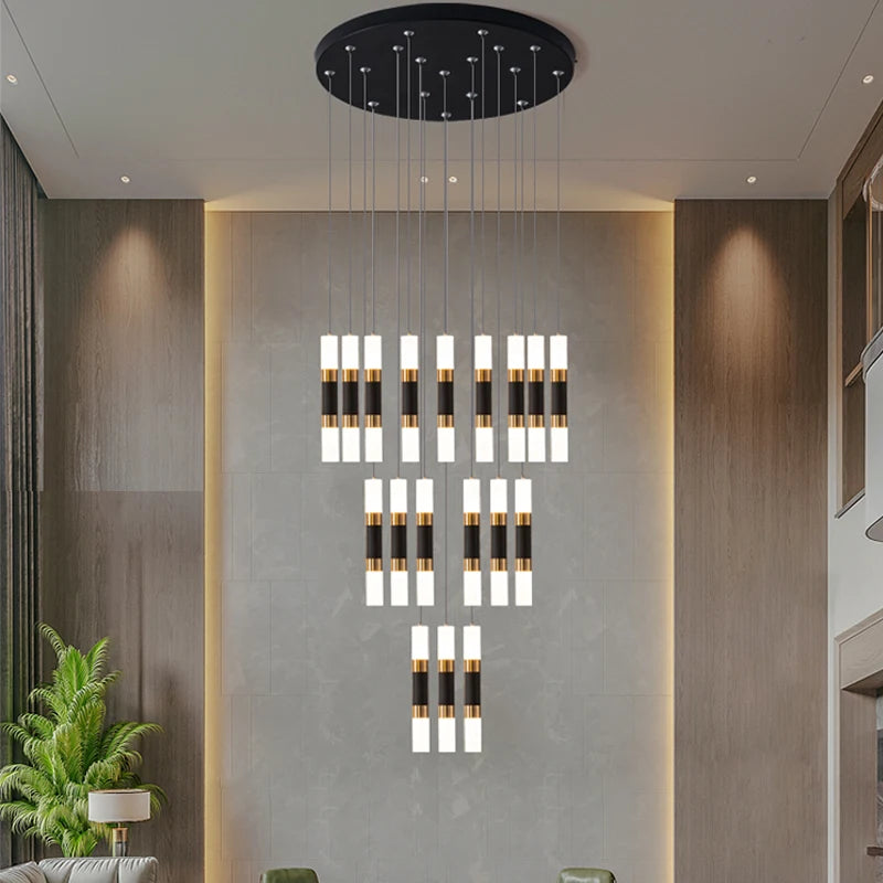 Moderne Pendelleuchte aus Metall im minimalistischen Stil für ein elegantes Interieur - vue 4 sur 12