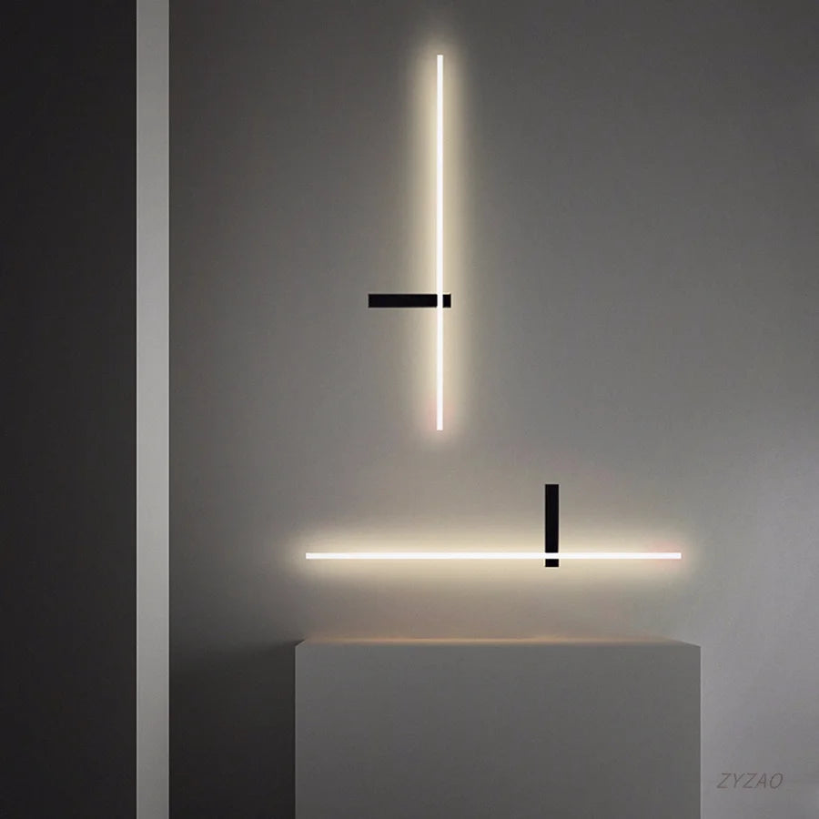 Minimalistische LED-Wandleuchte modernes Design für stilvolle Innenräume - vue 5 sur 15