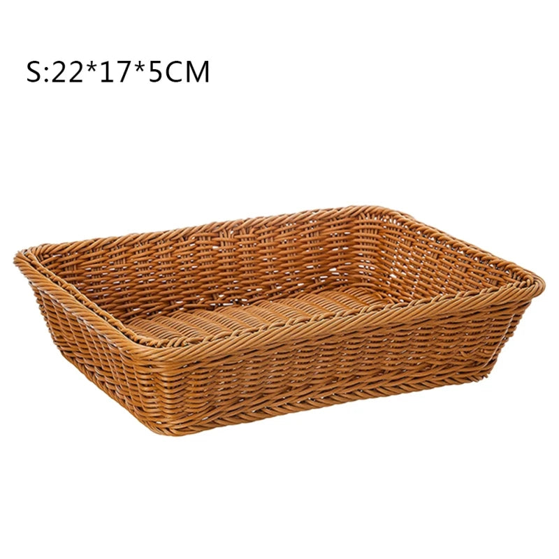panier tissé à la main pour fruits et légumes rangement et pique-nique - vue 24 sur 29