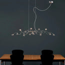 lustre nordique led en verre suie moderne pour bar et café