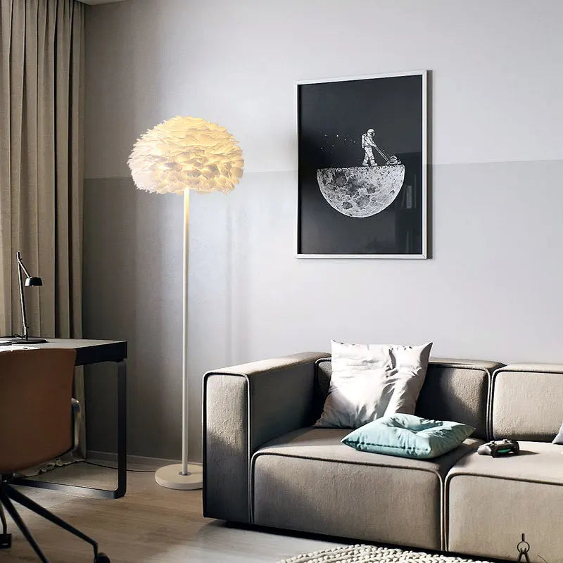lampadaire créatif plumes pour mariage et célébration - vue 6 sur 22