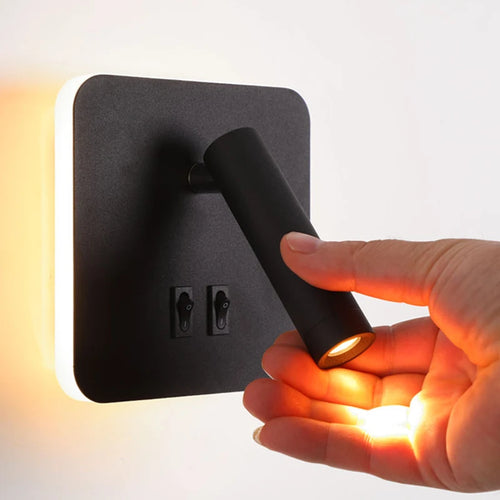 Minimalistischer LED-Kronleuchter mit Projektor-Schalter für dekorative Beleuchtung - vue 2 sur 14