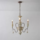 lustre suspendu en fer et bois vintage style industriel