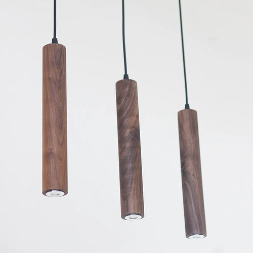 suspension modernes en bois avec éclairage led intérieur - vue 5 sur 8