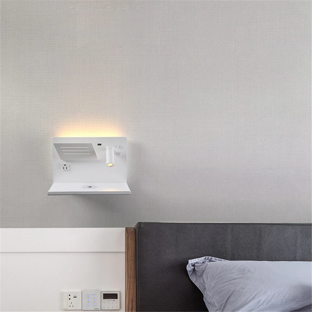applique de lecture moderne sans fil en aluminium acrylique - vue 5 sur 10