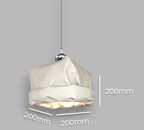 Pendelleuchte aus Kraftpapier im nordischen, minimalistischen Design für stilvolle Wohnräume