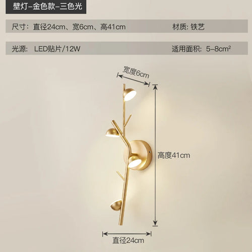 applique murale led moderne et créative pour intérieur décoratif - vue 6 sur 8