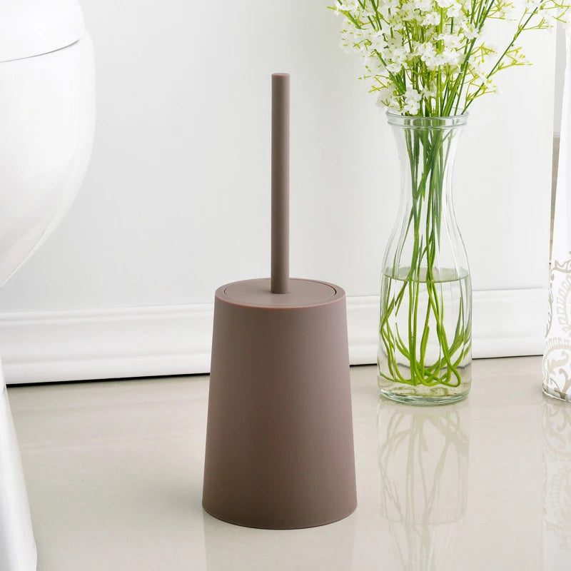 brosse de toilette moderne avec couvercle et design élégant - vue 8 sur 9