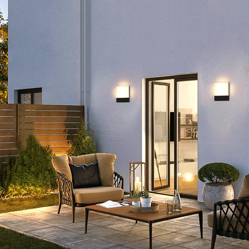 Wasserdichte Außenwandleuchte für Garten, Hotel und Villa - vue 5 sur 12