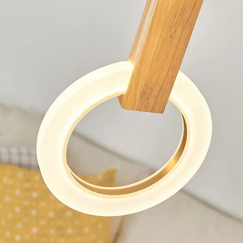 lustre led suspendu style loft pour escalier - vue 6 sur 17