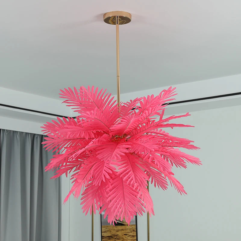 lustre moderne à feuilles d'arbre design pour intérieur
