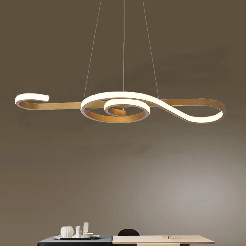 lustre nordique moderne led pour décoration intérieure - vue 2 sur 9