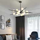 lustre led moderne en verre boule nordique pour bar café