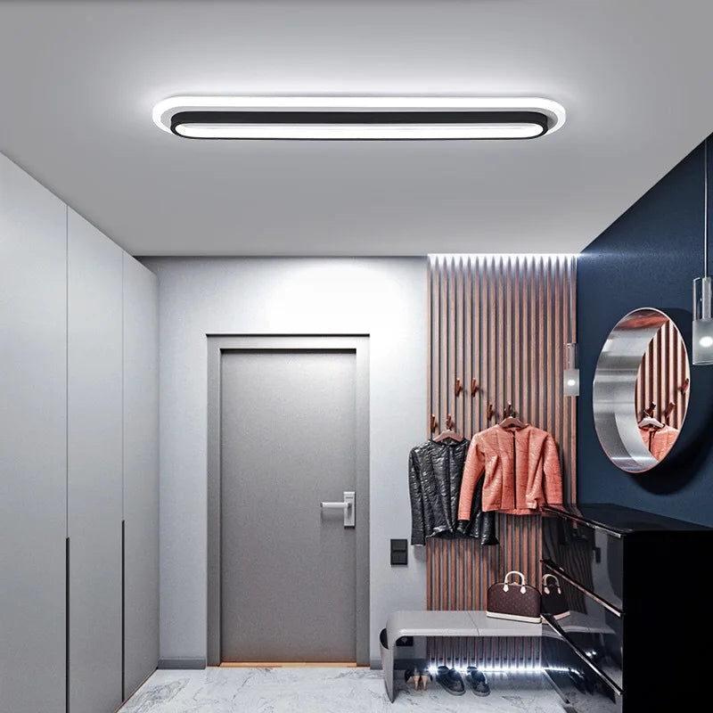 plafonnier moderne à leds surface montée lumière intégrée - vue 5 sur 7