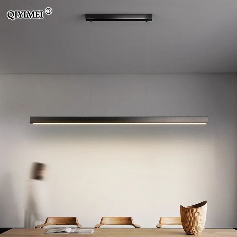 lustre led moderne pour décoration intérieure maison bar - vue 3 sur 16