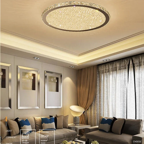 suspension moderne en acier inoxydable avec led et télécommande - vue 4 sur 28