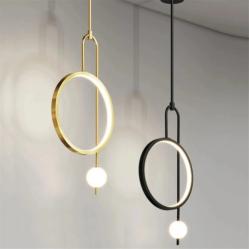 LED-Pendelleuchte Ring Design nordisch für moderne Inneneinrichtung - vue 2 sur 8