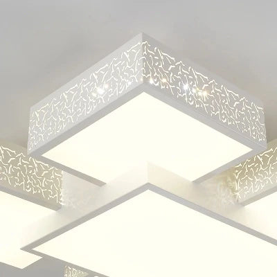 lustre moderne à led pour éclairage intérieur élégant - vue 4 sur 6