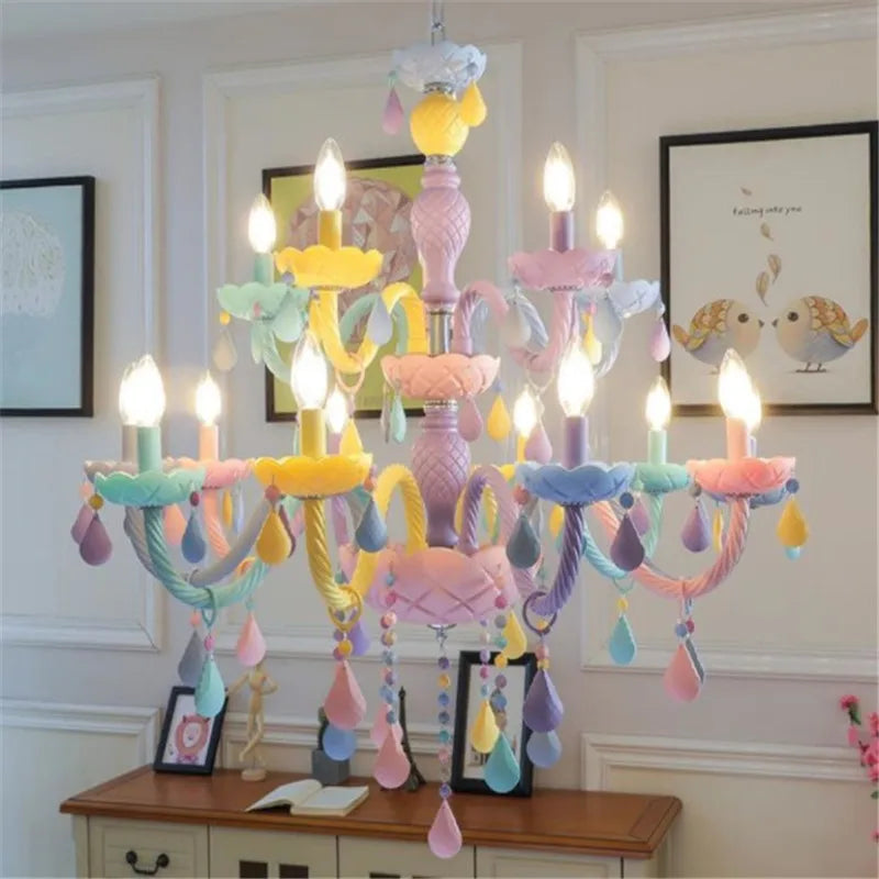 lustre suspendu en cristal pour décoration moderne et festive - vue 7 sur 6