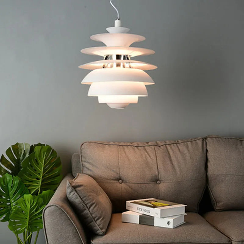Lustre led boule de neige style danemark moderne - vue 4 sur 6