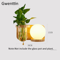 Moderne LED-Wandleuchte aus Holz und Glas zum Selbstmontieren