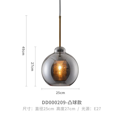 Moderne Pendelleuchte aus Glas für elegante Wohnraumdekoration - vue 12 sur 17