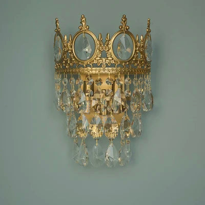 lustre couronne moderne en cristaux luminaire décoratif d'intérieur