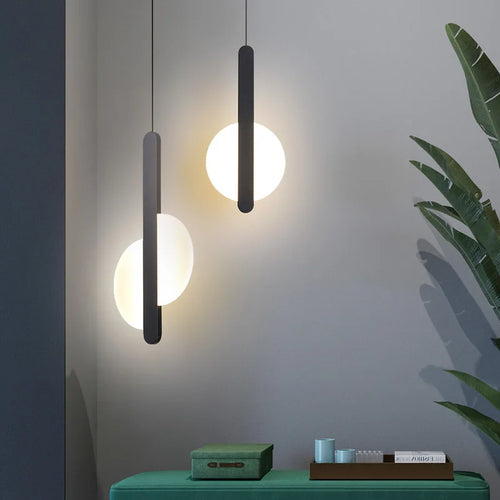Moderne LED-Pendelleuchte für elegante Innenraumdekoration - vue 2 sur 12