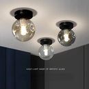 lampe de plafond nordique moderne boule de verre led