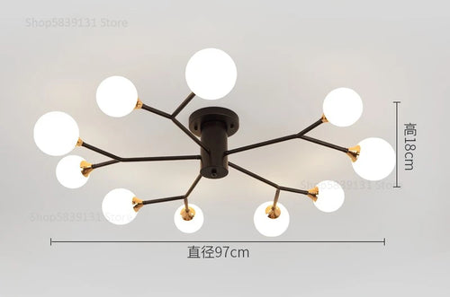Moderne und schlichte Deckenleuchten im nordischen Stil – Kreatives Design - vue 18 sur 17