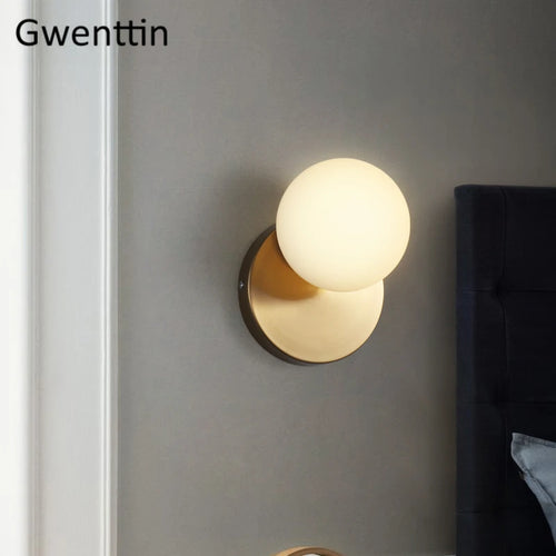 Moderne LED-Wandleuchte aus Glas für die Innendekoration - vue 4 sur 10