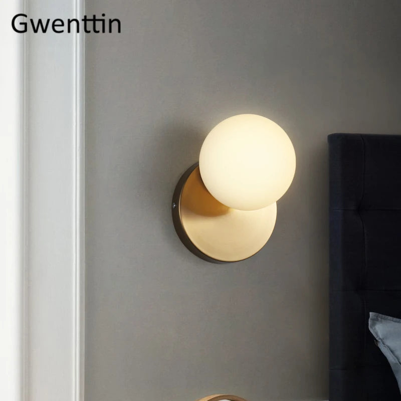 Moderne LED-Wandleuchte aus Glas für die Innendekoration - vue 3 sur 10
