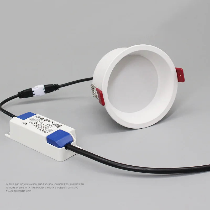 spot led rond encastrable anti-éblouissement à intensité réglable - vue 4 sur 5