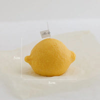 bougie parfumée citron artisanale pour décoration photo et fêtes