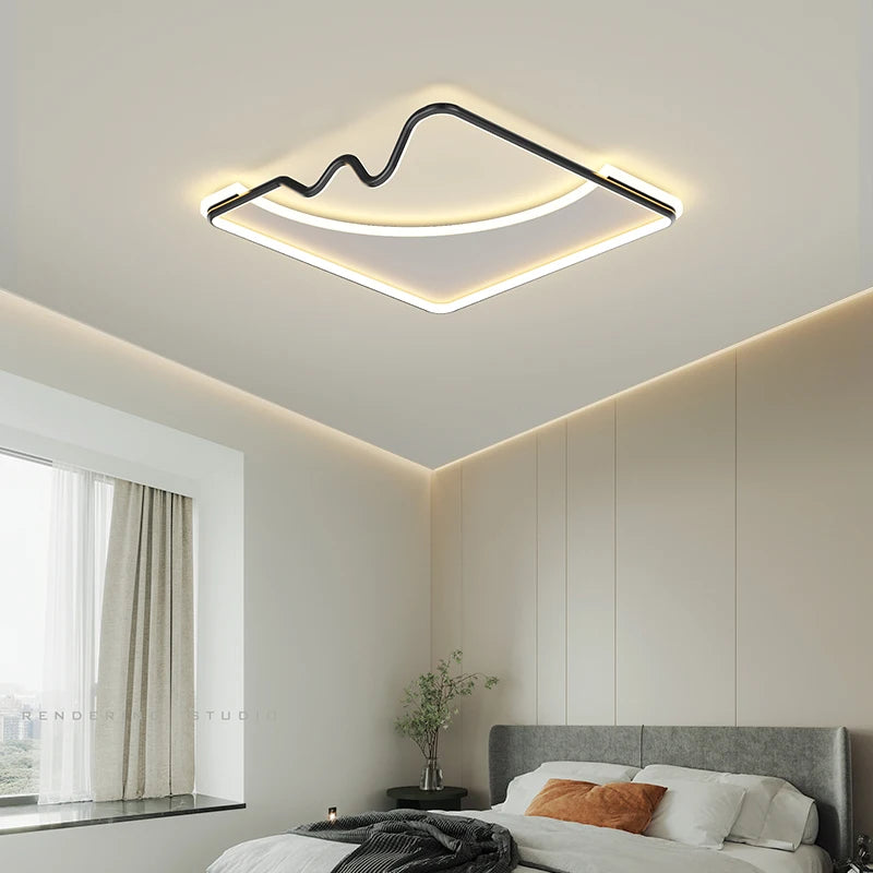 Dekorative LED-Deckenleuchte für modernes und elegantes Interieur - vue 5 sur 15