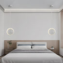 lampe suspendue design nordique moderne en verre circulaire décoratif