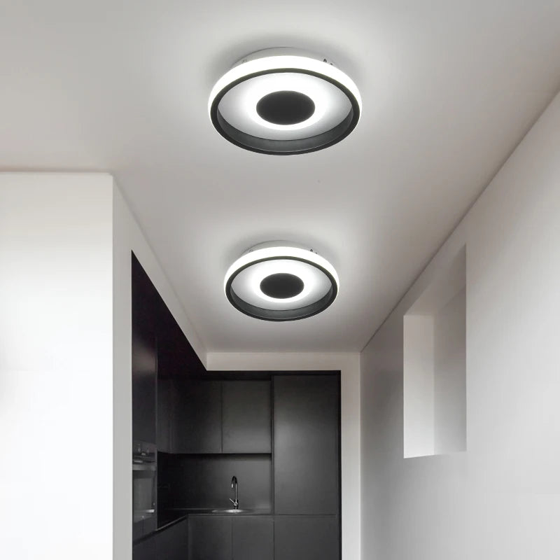 Allée Led plafonnier pour couloir balcon chambre éclairage AC110V AC220V moderne nordique intérieur lumières cuisine luminaires luminaria - vue 5 sur 12