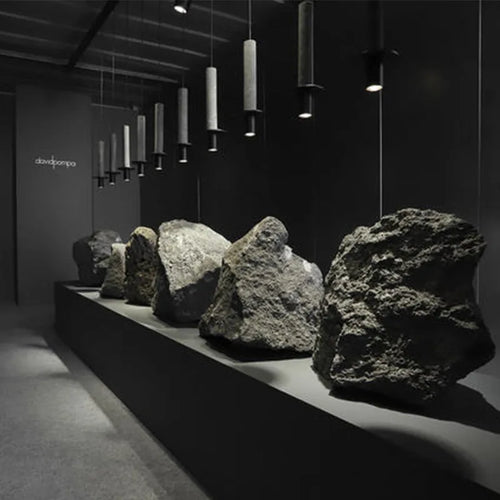 Kreative Pendelleuchte aus Beton im Retro-Design für Café und Restaurant - vue 5 sur 7