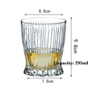 Verres whisky old fashioned style facette elegant