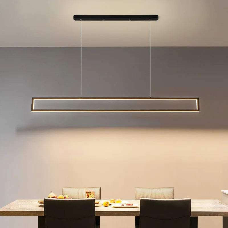 suspension led modernes rectangle pour intérieur - vue 5 sur 14