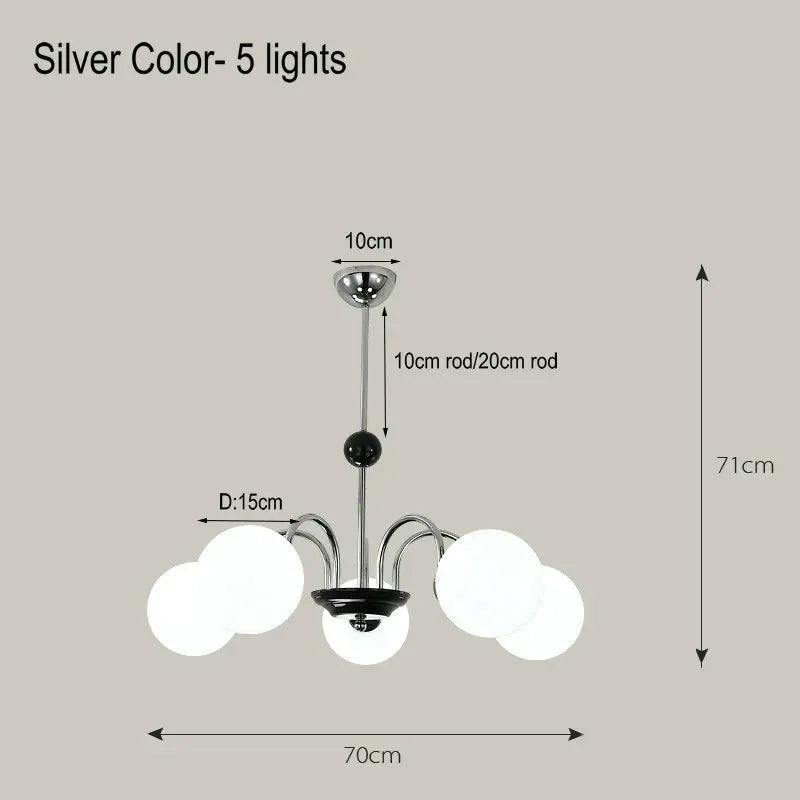 Nordischer amerikanischer LED-Kronleuchter aus Glas dekorativ