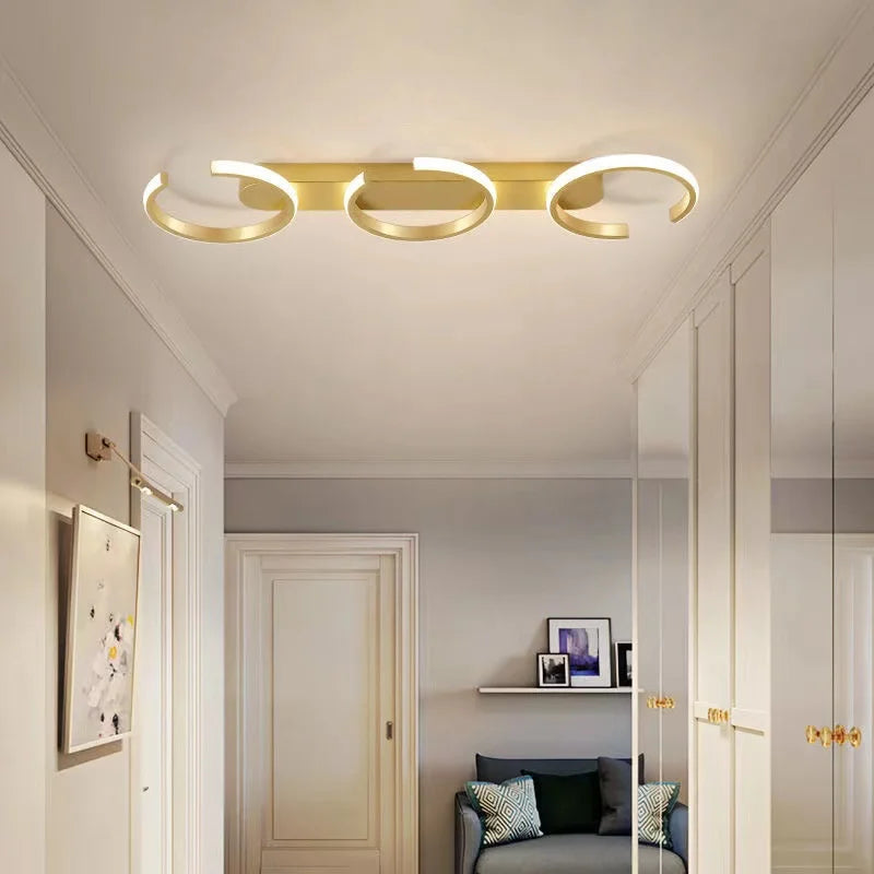 Moderne LED salon plafonnier chambre salle à manger éclairage intérieur étude couloir plafonnier lumière pour chambre lustres - vue 4 sur 12
